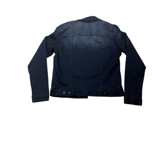 Guess Womens Dark Wash Denim Jacket S With Button Pockets Size Small NWOT - Picture 7 of 12